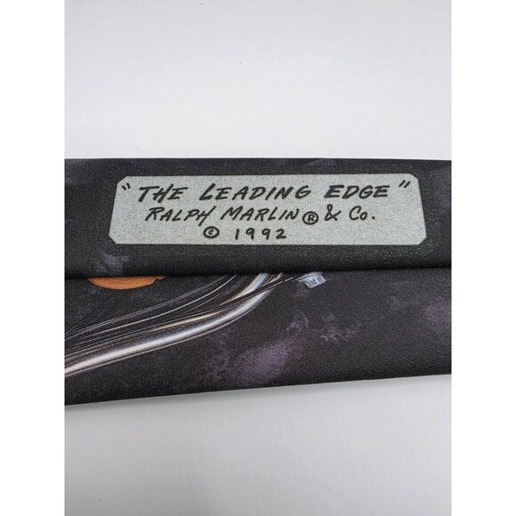 Harley Davidson Motorcycle Mens Necktie Ralph Marlin 'The Leading Edge' 1992 Vtg - Picture 4 of 8